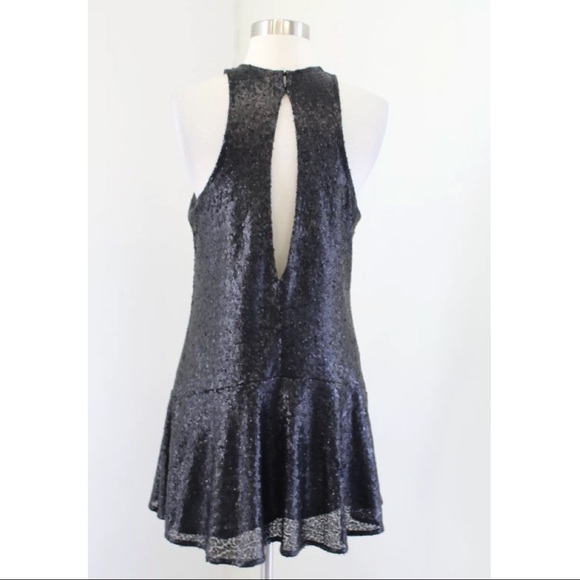 Free People Liquid Shine Shift Sequin Mini Dress - Picture 6 of 8